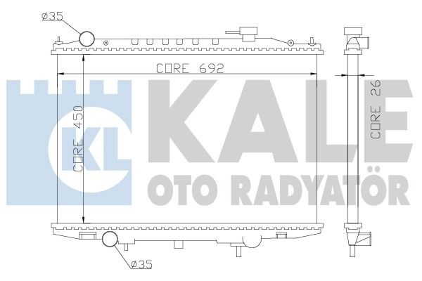 KALE OTO RADYATÖR Radiaator,mootorijahutus 362900